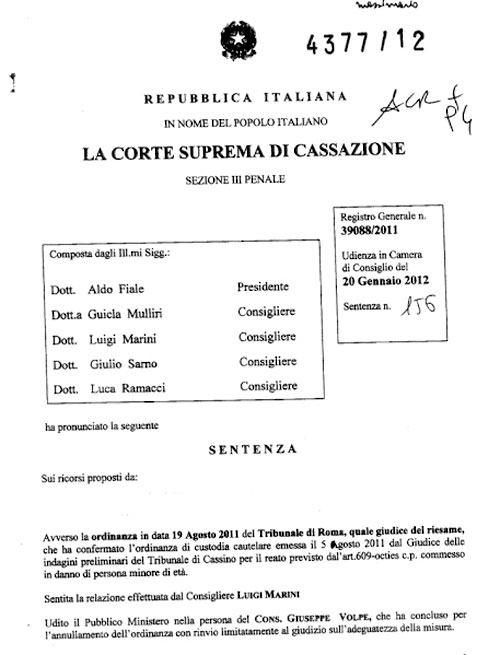 La Cassazione e la legge del branco.  Ecco la sentenza