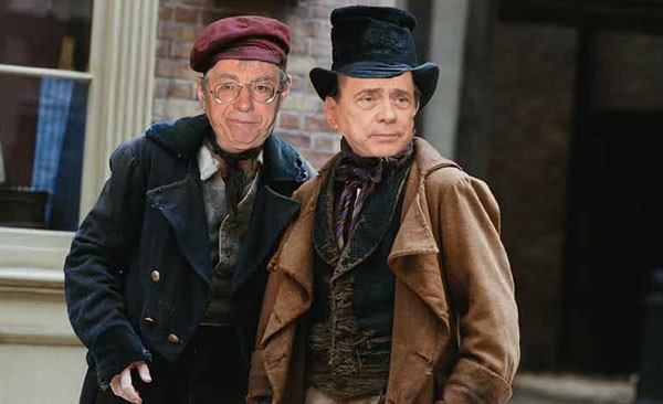 Berlusconi e Bossi, i due orfanelli