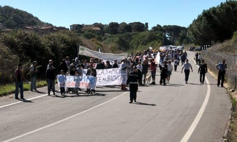 A Cerveteri si manifesta contro il biogas al Sasso