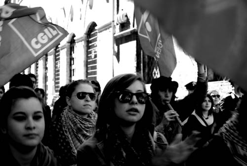 Racconto fotografico. “Stiamo scioperando per voi”