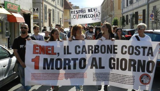 Il movimento No Coke contro il modello energetico dell’Enel