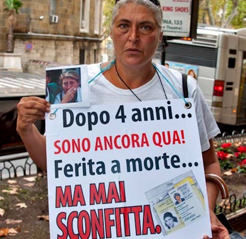 Alitalia. Centinaia di lavoratori in presidio a Via Veneto. LE FOTO