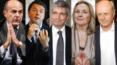 Le primarie vanno in Tv (Sky), in un clima di polemiche. Le gaffe di Ventura, politologa di destra
