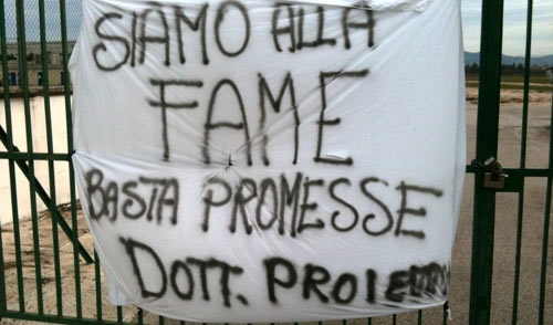 Cinque mesi senza stipendio. Maestranze della OMA Sud S.p.A. in sciopero
