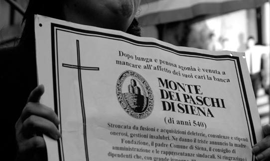 Mps. Nel 2012 i dipendenti marciavano contro i tagli