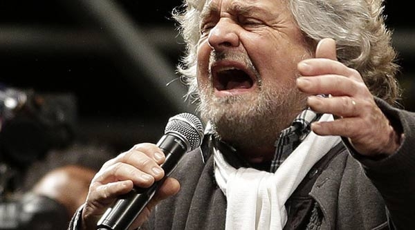 Grillo. A Roma si conclude lo tsunami. Prove solitarie di trasmissione. LE FOTO