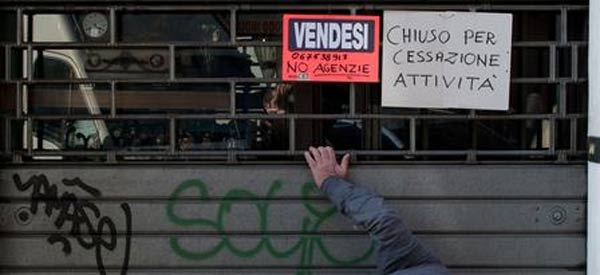 Crisi. Allarme Confesercenti. Nel 2013 chiuderanno 281 imprese al giorno