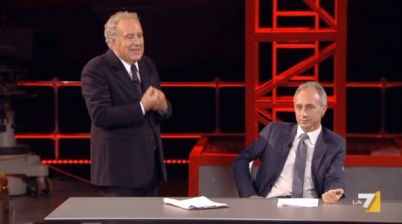 Il Presidente Grasso messo alla gogna da Travaglio. E Santoro assiste. IL VIDEO