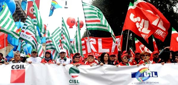 Cgil, Cisl, Uil.  La disoccupazione dilaga. Mobilitazione per il lavoro