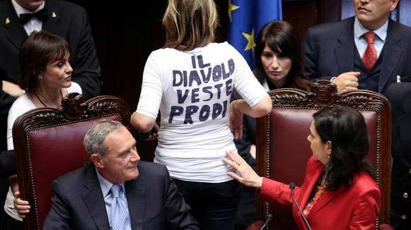 Quirinale. Mussolini contro Prodi. Al telegraph dice: is the worst