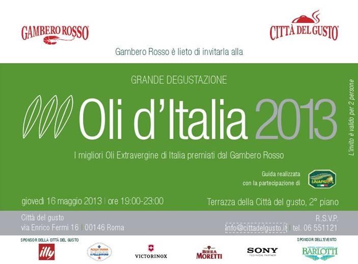 Gambero rosso. Oli d’Italia 2013