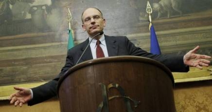 Sorprendente Letta , annuncia cinque anni con il Pdl. Un incubo