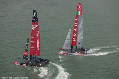 Vela. Louis Vuitton Cup. Prima vera sfida in acqua, ma Luna Rossa non splende
