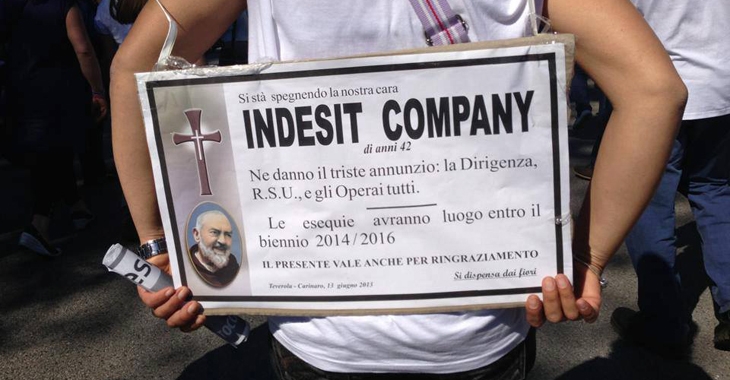 Indesit. Più di 5000 in corteo a Fabriano per salvare lavoro e fabbriche