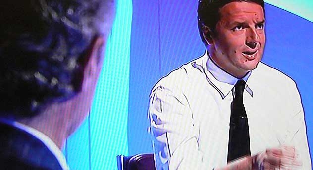 Renzi tre ore in tv con Mentana, Travaglio e Da Milano, noia e vuoto a perdere