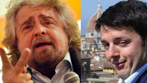 Renzi strizza l’occhio a Grillo,  che strizza l’occhio alla destra