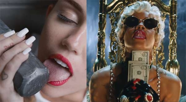 Rihanna, Miley Cirus elogio spudorato alla donna oggetto