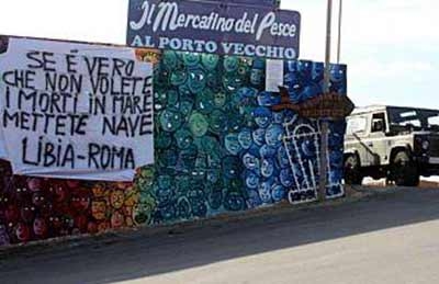 Letta a Lampedusa. Commozione e contestazione. Cambieremo la Bossi