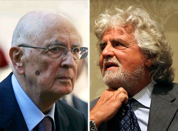 Grillo: presentato impeachment. Ecco le accuse a Napolitano. Il testo