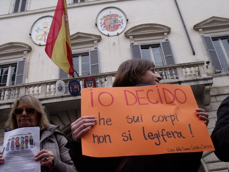 Manifestazione Yo decido per la libertà di scelta e l’autodeterminazione delle donne. LE FOTO