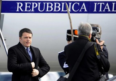 Renzi scopre i grandi della terra