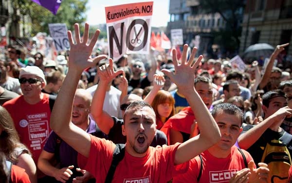 Il disagio attraversa la Spagna. A Madrid la marcia per la dignità