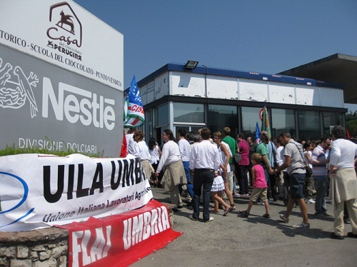 Nestlè. Confermati 180 esuberi alla Perugina