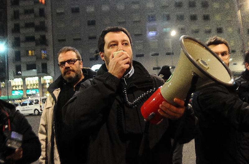 La Lega scende in piazza per protestare contro gli arresti dei secessionisti