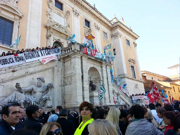CGIL, CISL E UIL con i capitolini in sciopero il 19 maggio