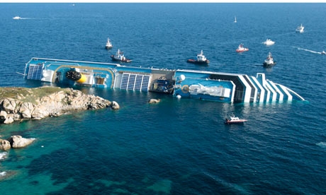 Concordia: il relitto sarà demolito a Genova
