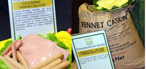 La UE toglie latte dal formaggio e uva dal vino