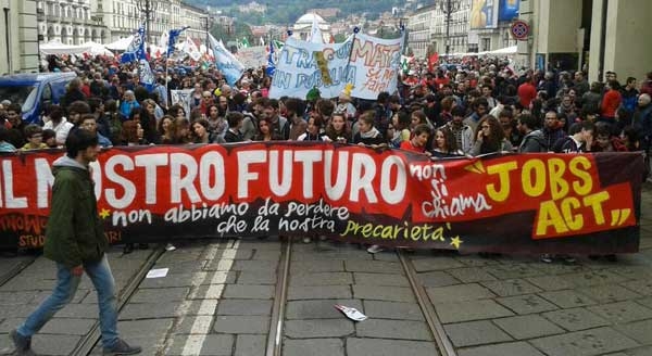 Primo Maggio.  Il nostro lavoro non è Jobsact