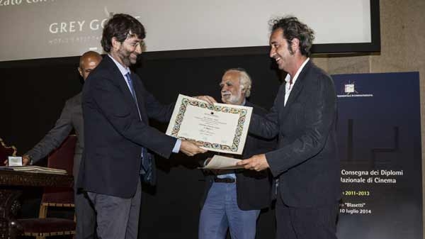I diplomi del Centro sperimentale di cinematografia. Premiato Sorrentino