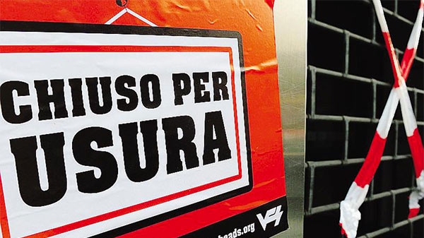 Allarme CGIA. Rischio usura per famiglie e imprese