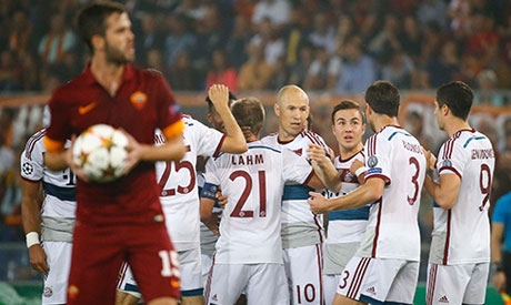 Calcio.Champions League: crollo Roma. Questa sera Juve-Olympiacos