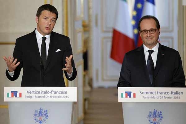 Renzi a Parigi, “ha smesso di piovere, vediamo prime luci arcobaleno”