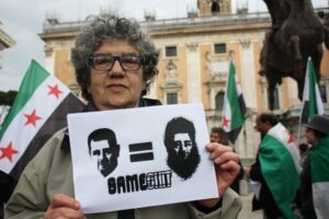 Manifestazione contro la guerra al Campidoglio. LE FOTO