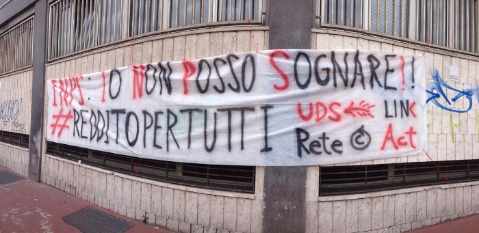 INPS, ovvero Io non Posso Sognare. Studenti in piazza