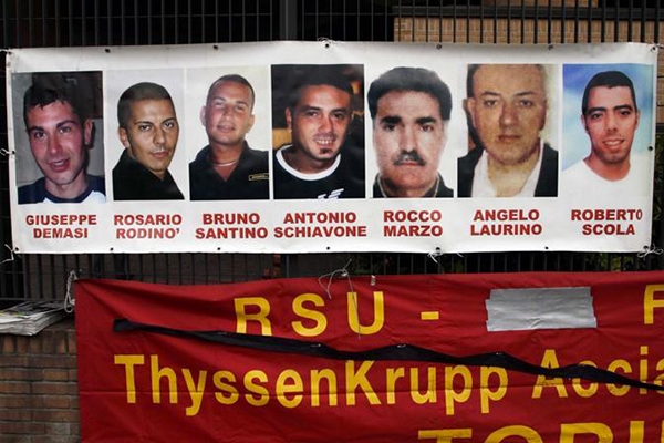 Processo Thysssen. Pene ridotte per gli imputati