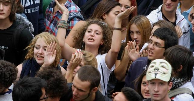Studenti a Montecitorio contro il ddl scuola