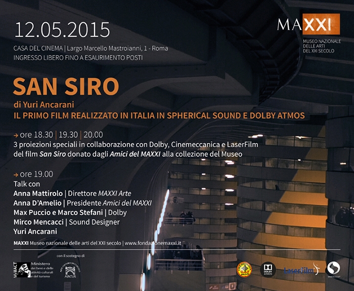 Casa del Cinema. San Siro di Yuri Ancarani,  martedì 12 tre proiezioni dalle 18.30