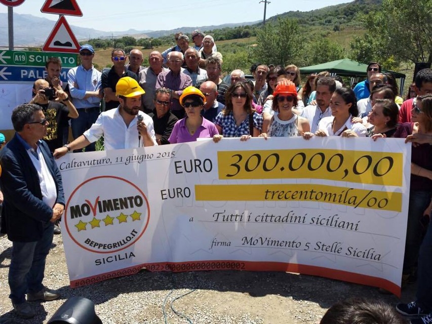Inaugurata la bretella sulla Palermo Catania finanziata dal M5S