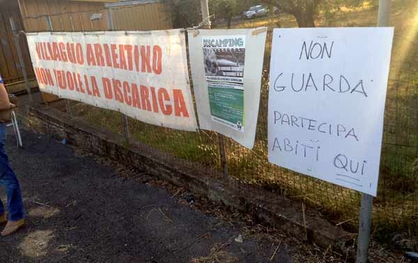 Discarica di Roncigliano. Due giorni contro un disastro ambientale annunciato. VIDEO