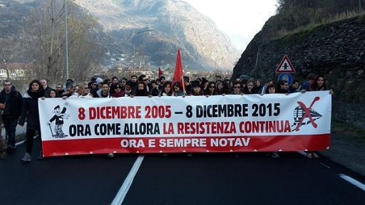 Corteo No Tav, a 10 anni dalla liberazione di Venaus
