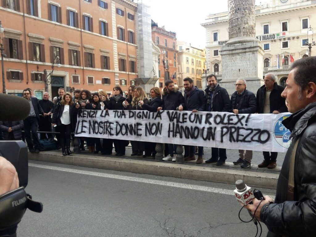 Caso Rolex: le donne in piazza. Pellegrino: “Renzi li venda per rete codice rosa”