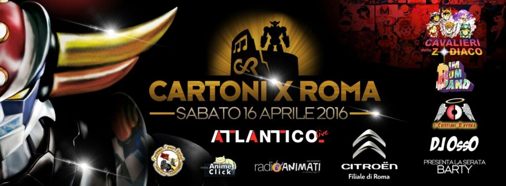 Roma. Cartoni per Roma all’Atlantic Live