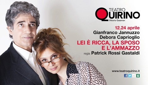 Teatro Quirino. “Lei è ricca, la sposo e l’ammazzo” dal 12 al 24 aprile
