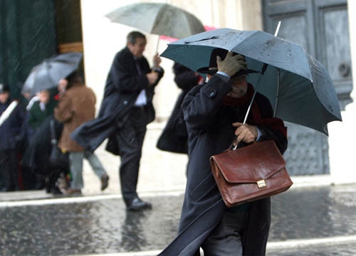 Arriva il ciclone medusa. Temperature in calo