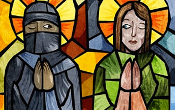 Musulmani e cristiani uniti in preghiera comune