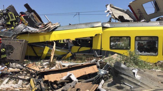 Scontro treni Puglia. Oggi capostazione interrogato